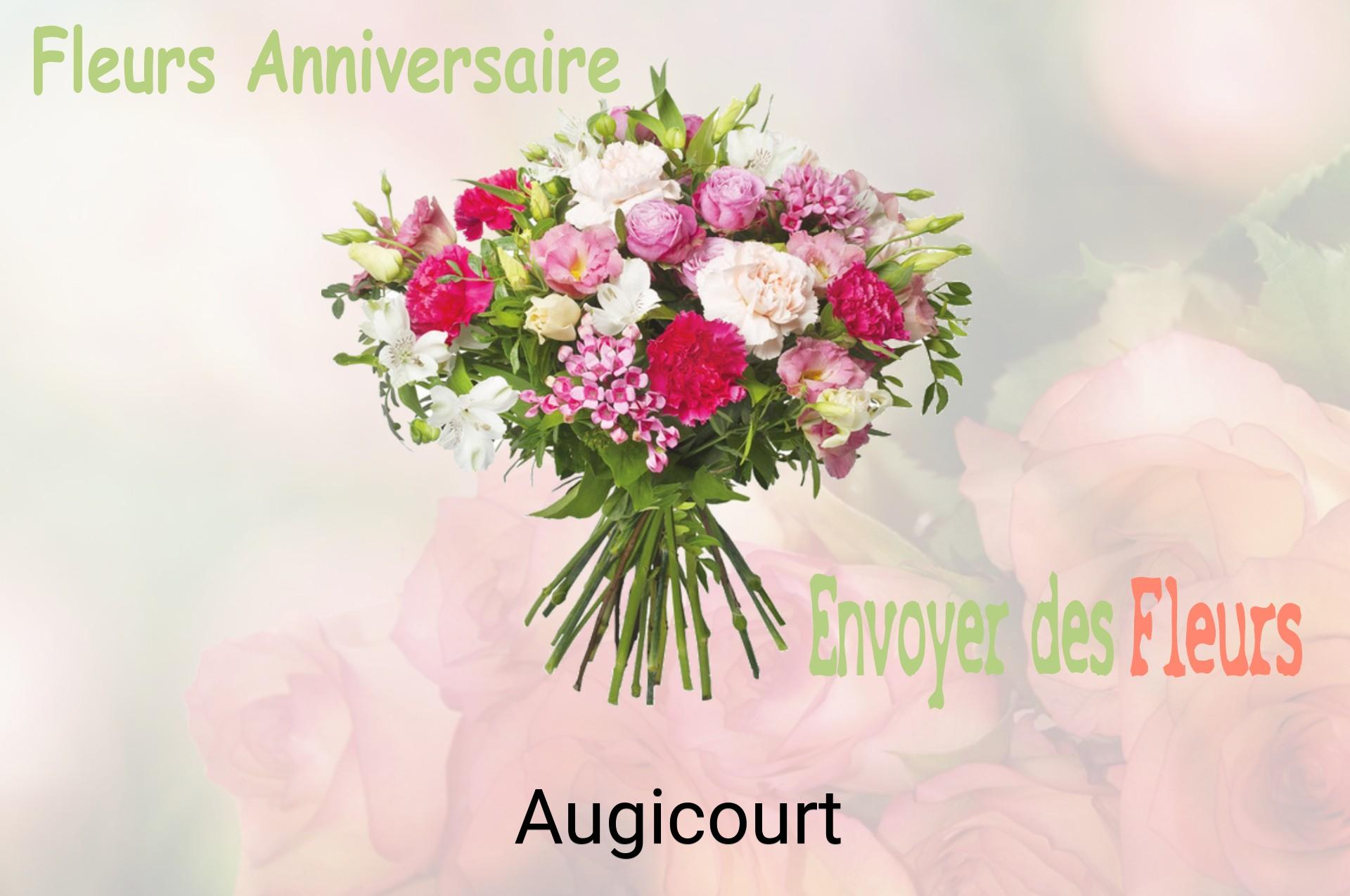 Bouquet de fleurs d’anniversaire livré à Augicourt